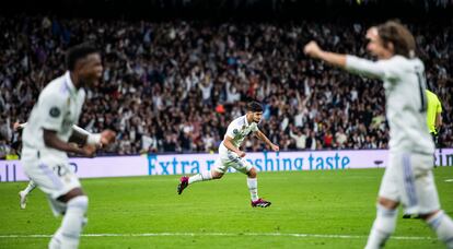 Asensio, tras marcar el segundo gol.