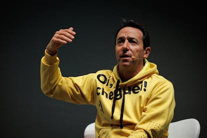 Marcos Galperín durante un conversatorio en el marco del Mercado Libre Experience 2023, en São Paulo, el pasado 30 de agosto.