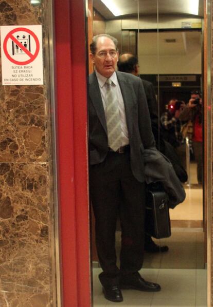 Brian Currin, tras una comparecencia en Bilbao, en febrero.