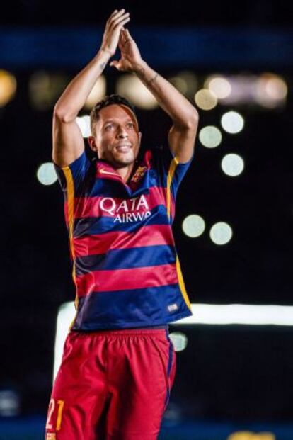 Adriano, en el Trofeo Gamper.