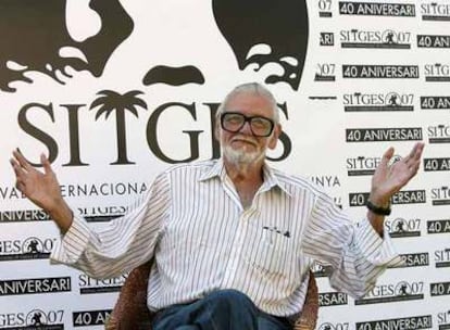 El director de cine George A. Romero, autor de <i>La noche de los muertos vivientes, </i>ayer en Sitges.