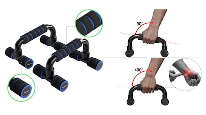 agarraderas para flexiones