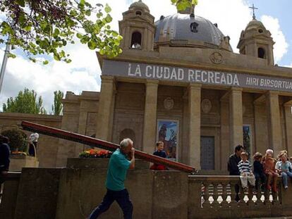 Imagen de archivo del Monumento a los Caídos, en Pamplona.