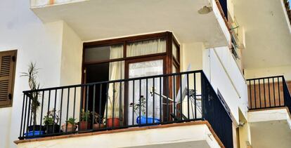 La vivienda donde una mujer ha muerto apuñalada en Pollença, Mallorca.