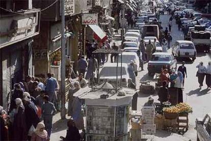 Ambiente de una calle de El Cairo.