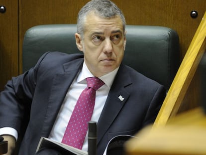 El lehendakari, &Iacute;&ntilde;igo Urkullu, en el Parlamento Vasco.