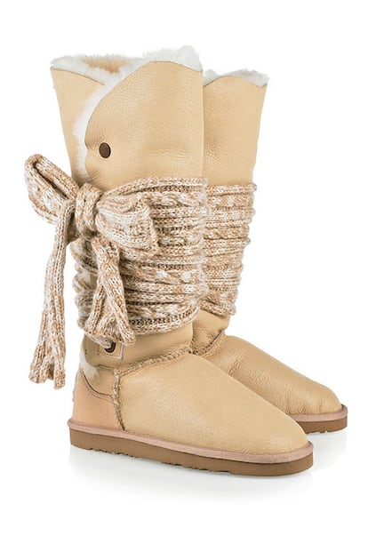 Botas forrada con lazada de lana, de Australia Luxe Collection para Net-a-Porter. Precio: 367 €