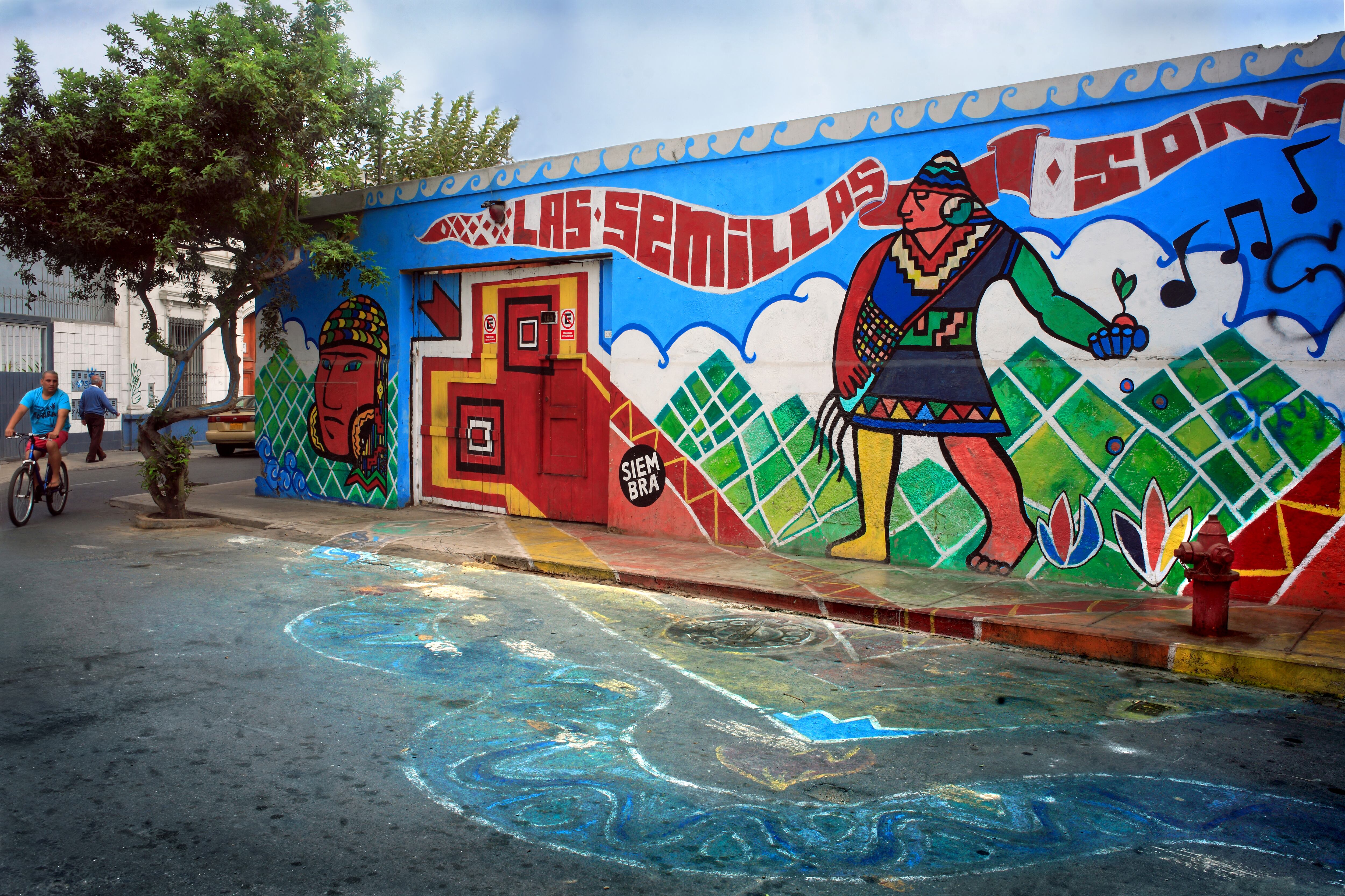 Mural en el barrio de Barranco, en la ciudad de Lima (Perú). 