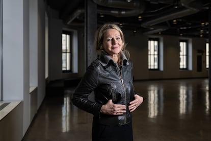 Fabienne Brugère, en el Espacio Fundación Telefónica en Madrid.