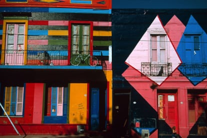 Una imagen de El Caminito, en el barrio bonaerense de La Boca.