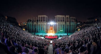 El fabuloso espacio teatral en Mérida, con capacidad para 3.000 espectadores.