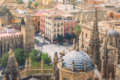 Vista de Sevilla, ciudad que acoge el  Congreso de la red Fast-Track Cities (FTC), donde 2.500 especialistas debaten sobre aspectos médicos y sociales del VIH-sida.