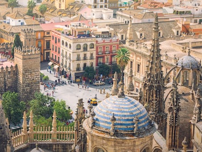 Vista de Sevilla, ciudad que acoge el  Congreso de la red Fast-Track Cities (FTC), donde 2.500 especialistas debaten sobre aspectos médicos y sociales del VIH-sida.
