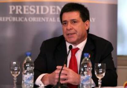 En la imagen, el presidente paraguayo, Horacio Cartes. EFE/Archivo