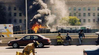 Imagen del ataque contra el Pentágono el 11-S de 2001, difundida recientemente por el FBI.