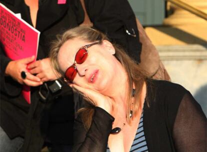 Meryl Streep, a su llegada a San Sebastián