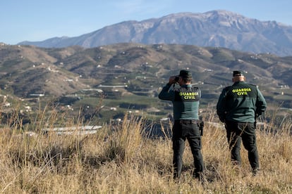 Agentes de la Guardia Civil en Málaga, en una imagen de archivo.