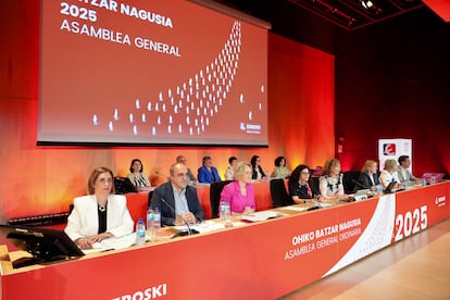 Asamblea general de Eroski celebrada en Barakaldo (Bizkaia).