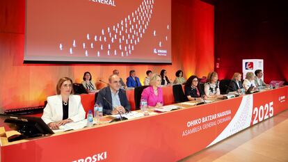 Asamblea general de Eroski celebrada en Barakaldo (Bizkaia).