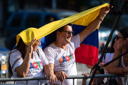 Colombianos resididos en Estados Unidos durante la visita de Gustavo Petro a Nueva York