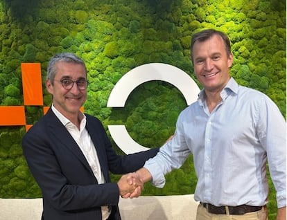 Laurent Martinez (izquierda) y Meinrad Spenger, presidente no ejecutivo y consejero delegado, respectivamente, de MasOrange.