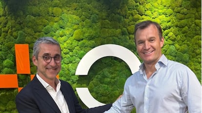 Laurent Martinez (izquierda) y Meinrad Spenger, presidente no ejecutivo y consejero delegado, respectivamente, de MasOrange.
