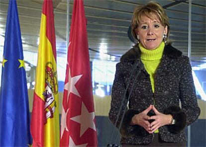 La presidenta de la Comunidad de Madrid, Esperanza Aguirre.