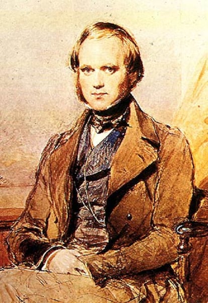 Retrato anónimo de Charles Darwin.