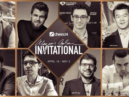 Cartel anunciador del Magnus Carlsen Invitational