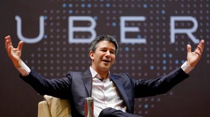 Travis Kalanick, en una intervenci&oacute;n en Mumbai (India) en enero de 2016. 