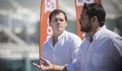 Albert RIvera y Fernando del Paramo, en un acto del partido.