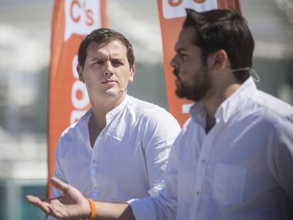 Albert RIvera y Fernando del Paramo, en un acto del partido.