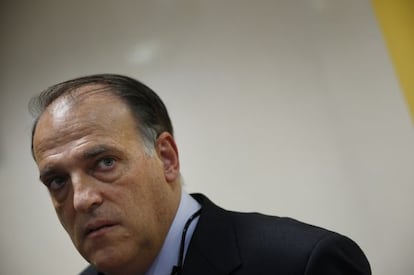 Javier Tebas, el pasado lunes.