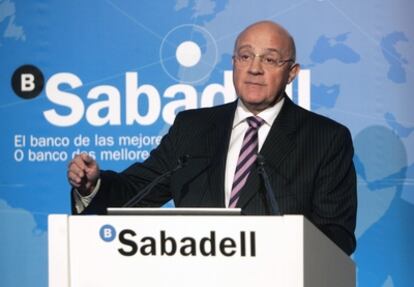 El presidente del Banco Sabadell, Josep Oliu.