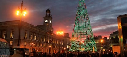 Encendido de las luces de Navidad en Madrid.