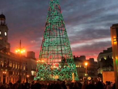 Encendido de las luces de Navidad en Madrid.
