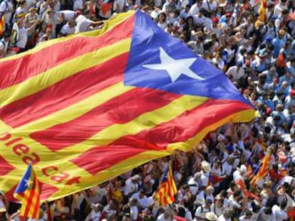 Manifestación de la Diada en 2015.