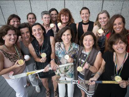 El equipo femenino de hockey hierba que gan&oacute; el oro en Barcelona 92.