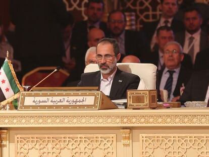 El opositor Al Khatib representa a Siria en la cumbre de la Liga &Aacute;rabe.
