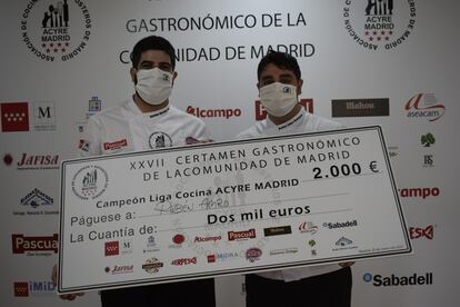 Rubén Amro y Agustín Herrera, los ganadores del concurso gastronómico