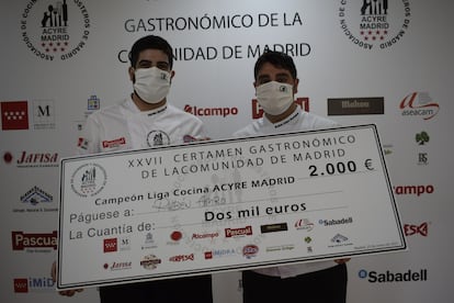 Rubén Amro y Agustín Herrera, los ganadores del concurso gastronómico