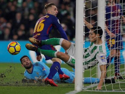 Deulofeu en el partido ante el Betis.