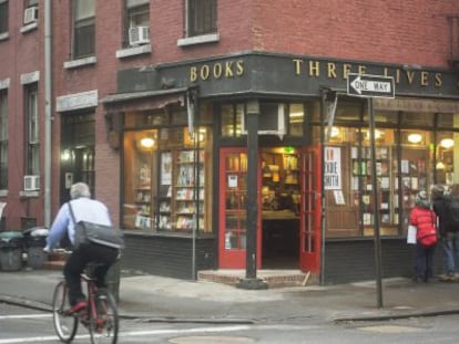 Three Lives and Company, librer&iacute;a independiente de Nueva York, a principios de 2013. 