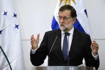 Mariano Rajoy, en Montevideo el pasado 26 de abril.