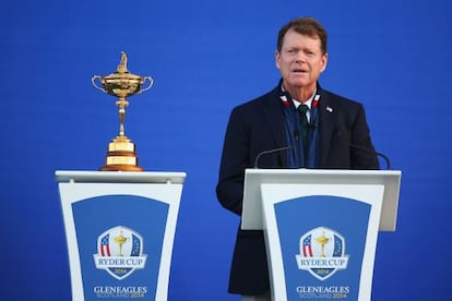 Tom Watson, capitán estadounidense en Gleneagles.