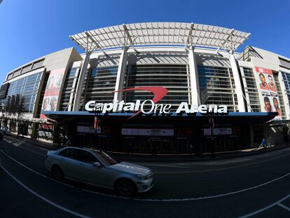 Vista exterior del Capital One Arena, pabellón donde juegan los Washington Wizards, las Washington Mystics y los Washington Capitals