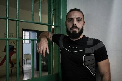 Salvatore Bonifacio, en una sala de la cárcel de Poggioreale. Lleva más de ocho años preso por tráfico internacional de cocaína.
