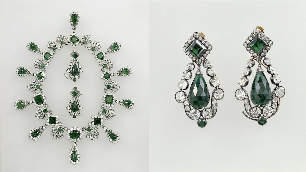 Two of the eight jewels stolen from the Louvre Museum contain Colombian emeralds