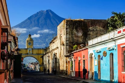 Arco de Santa Catalina en la ciudad colonial de Antigua (Guatemala).