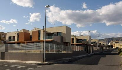 Viviendas de la urbanización de La Fabriquilla, en Roquetas.